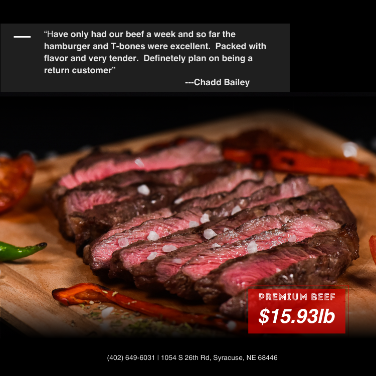 FAMILY BEEF BUNDLE SAMPLER - 25 lbs~